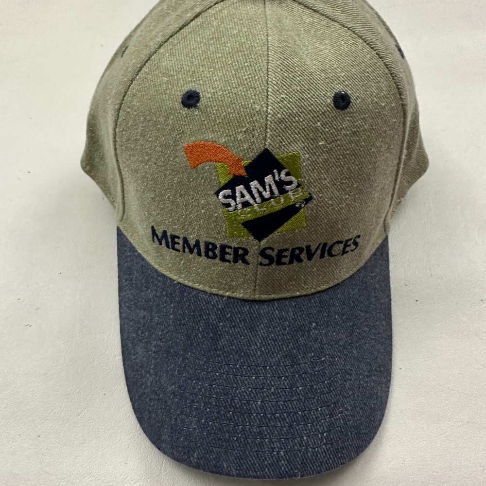 New Sam's Club Member Services Graphic Green Baseball Cap Hat One Size